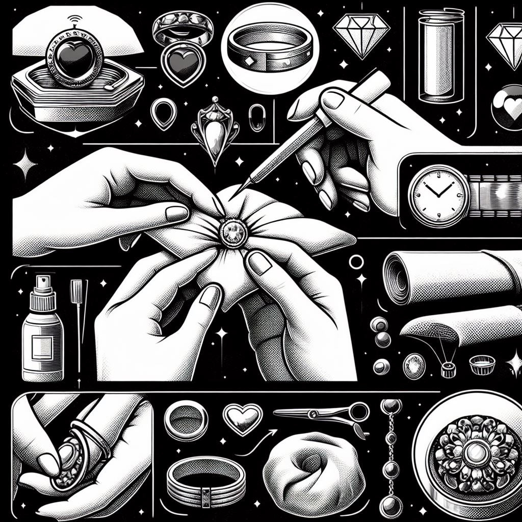 white hand with magical objects around