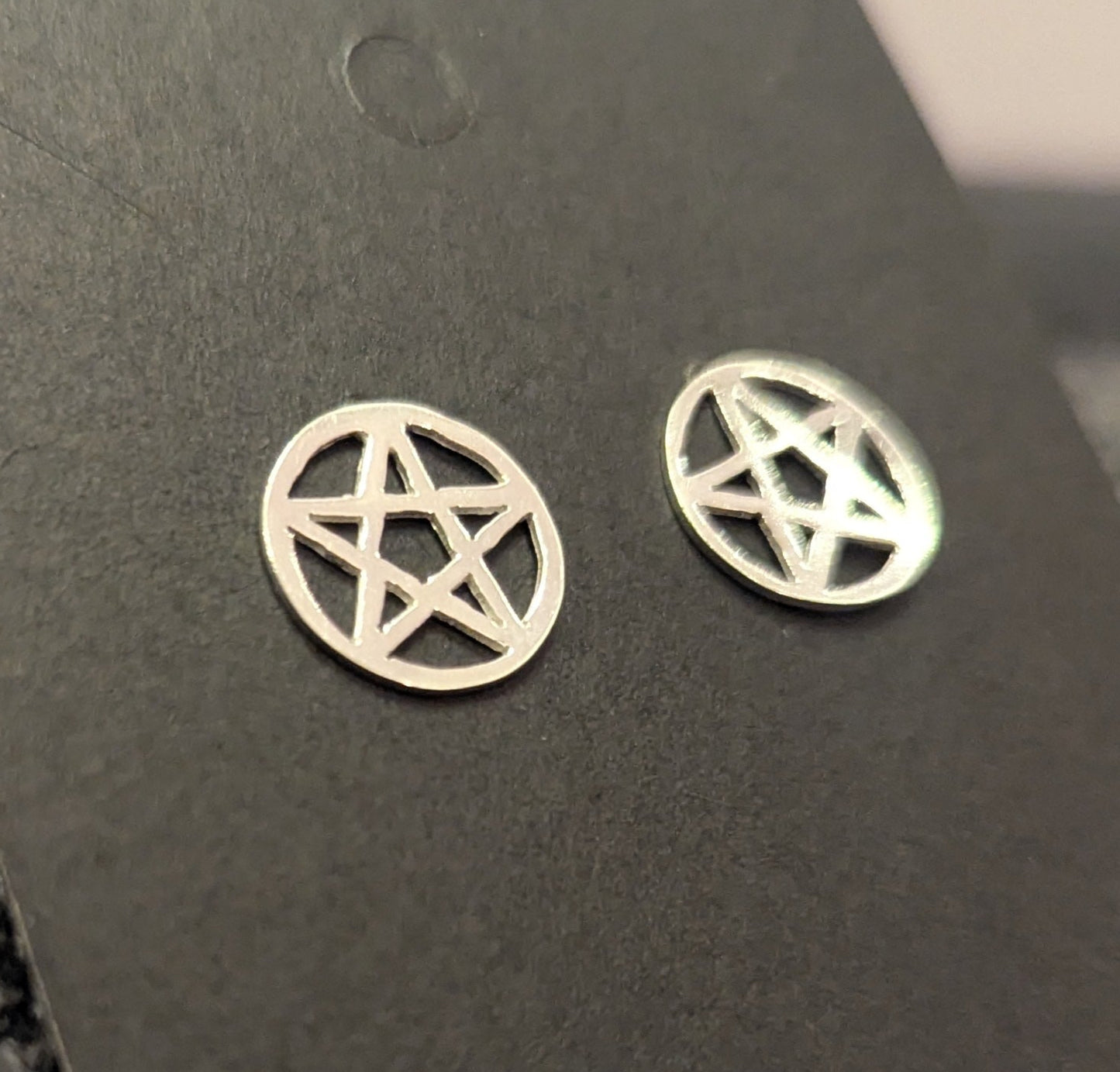 Mini Pentagram Stud Earrings