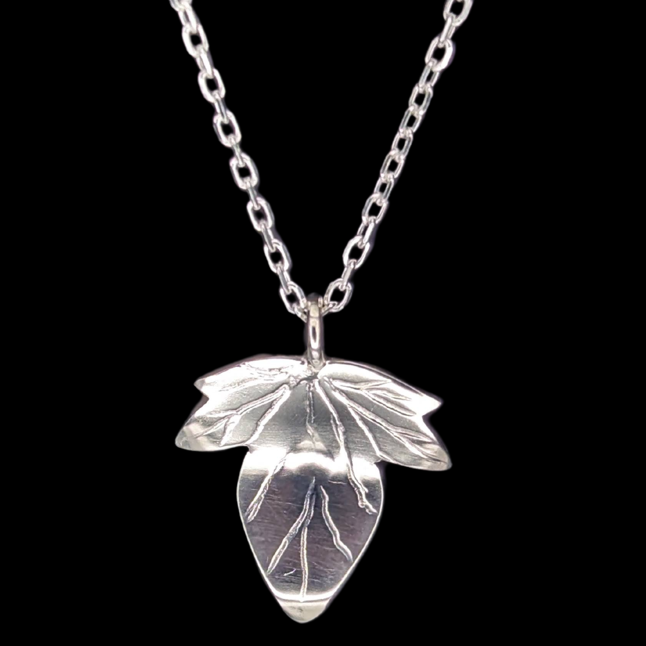 Ivy Leaf Necklace Sterling Silver Forgia Mistica