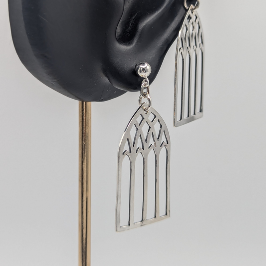 Cathedral Windows stud earrings