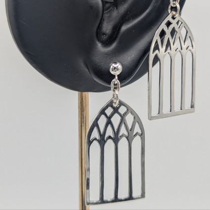 Cathedral Windows stud earrings