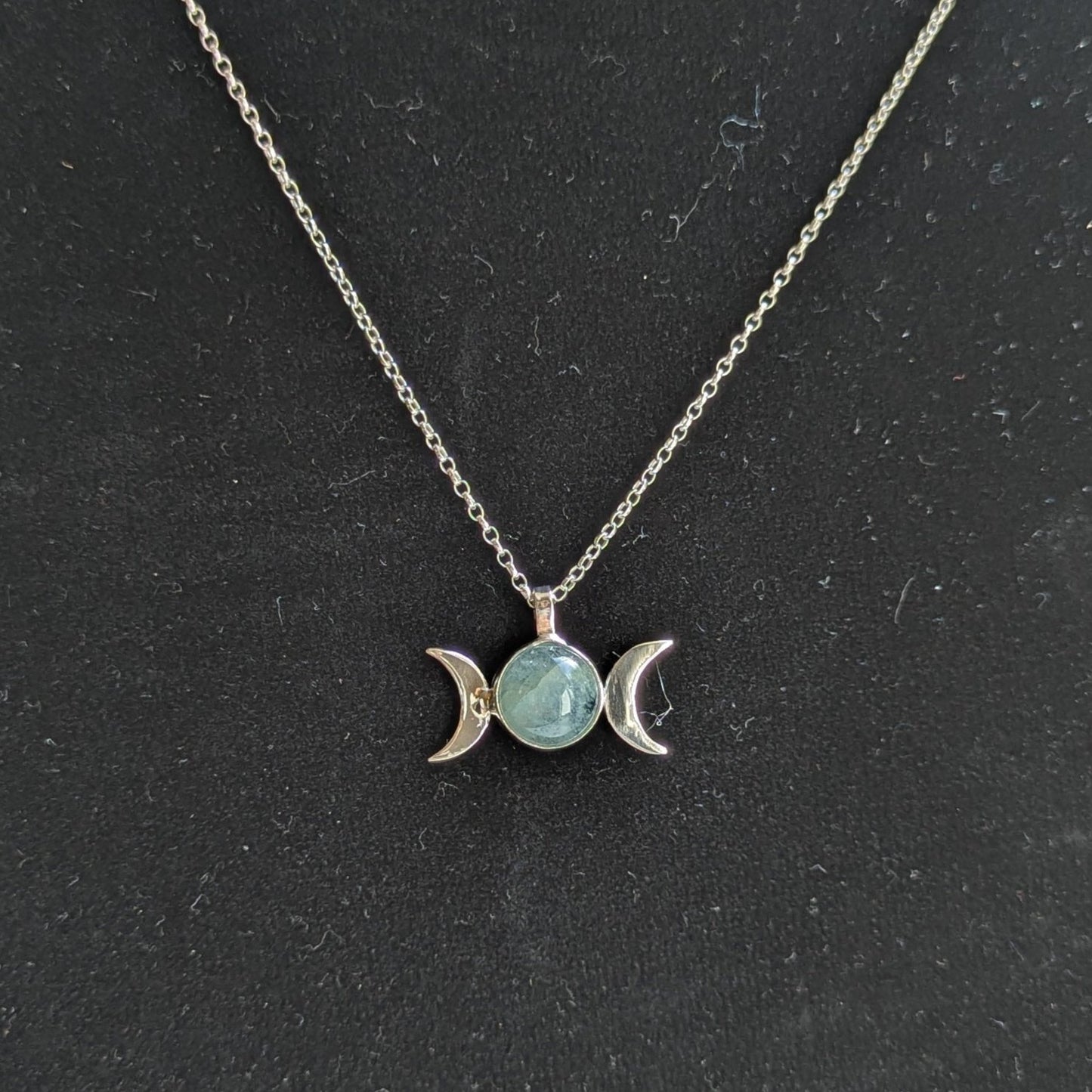 Acquamarine Triluna Necklace