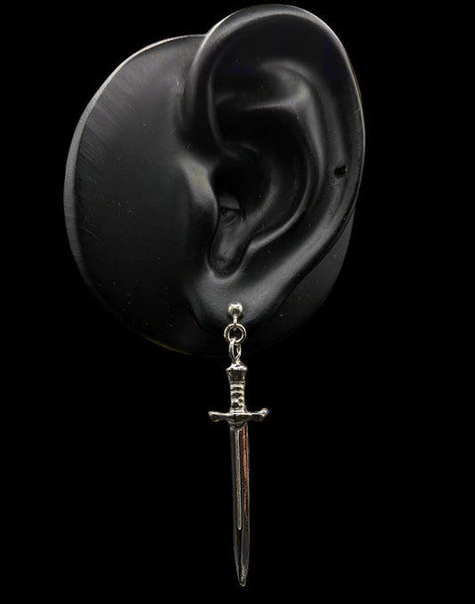 Sword Earrings - Sterling silver