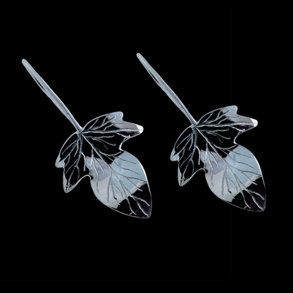 Ivy Leaf Earrings - Sterling Silver