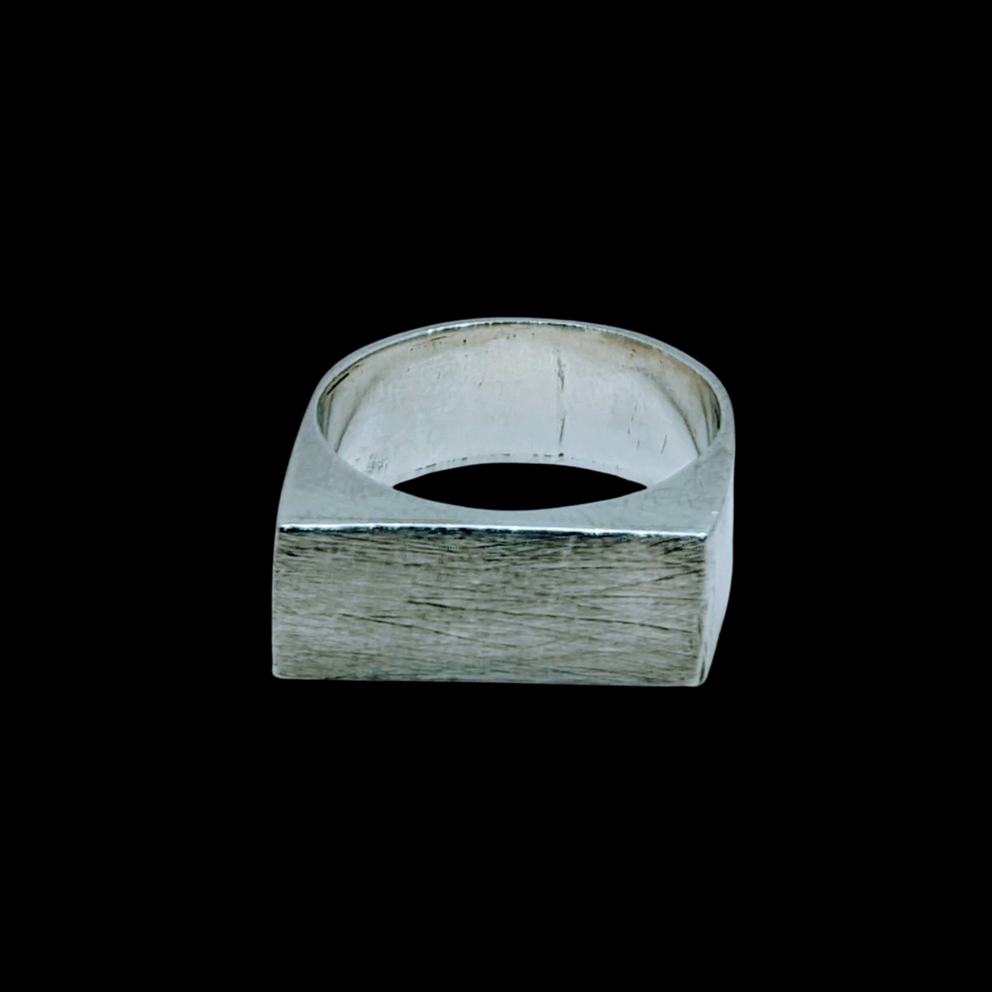 Etch Signet Ring - Sterling Silver