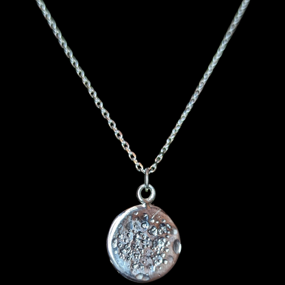 Full Moon Necklace - Sterling Silver